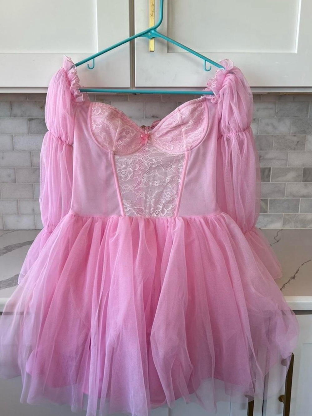 Sugar Thrillz Mystic Fairytale Lace Tulle Pink Dress NEW Size Small NWOT